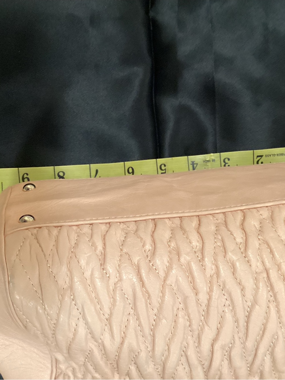 Coach Quilted Leather Satchel in Light Blush/Peach #M1420 - Picture 5 of 14
